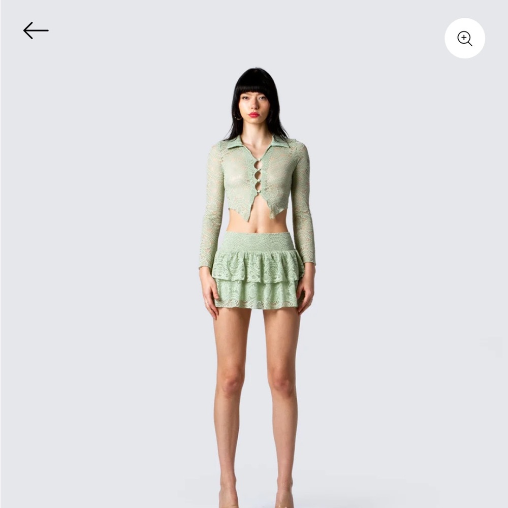 Lace Skirt and Top Set